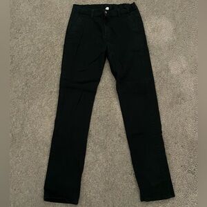 Boys Chaps Black Khaki Pants Size 16 Regular